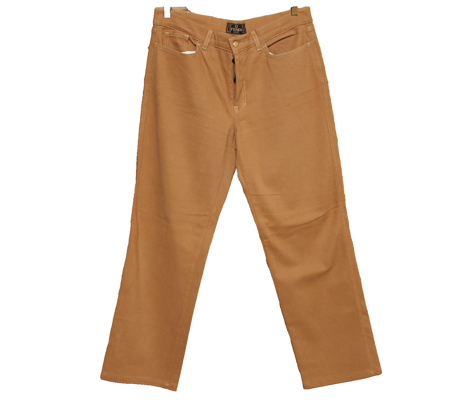 Trousers Fendi Size 48 Used (Cod.Sj1229) Vintage Brown Unisex