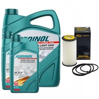 MotoröL Set Addinol 5W-40 Super Light 7 Liter + ÖLfilter FüR Volvo S80 I V70 S60