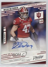 2022 Panini Chronicles Draft Picks Micah McFadden #PX-MIC Auto 10k8