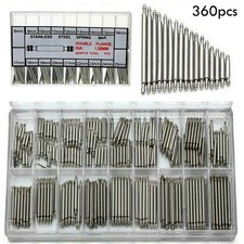 360pcs Watch Pins Spring BARS Band Strap Link 8-25mm Repair Kit Stainless Steel