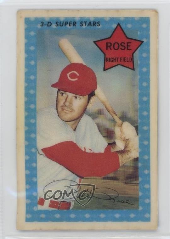 1971 Kellogg's 3-D Super Stars Pete Rose (1970 XOGRAPH; 486 RBI) #65 00uu