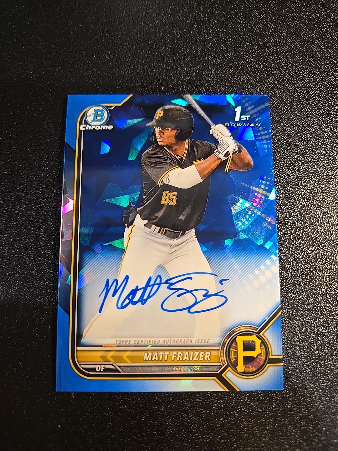 2022 Bowman Sapphire Edition - Chrome Prospects Autograph Matt Fraizer #BSPA-MF