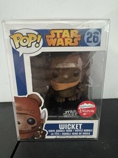 Funko Pop! Star Wars Flocked Wicket #26 Fugitive Toys Exclusive w/Armor