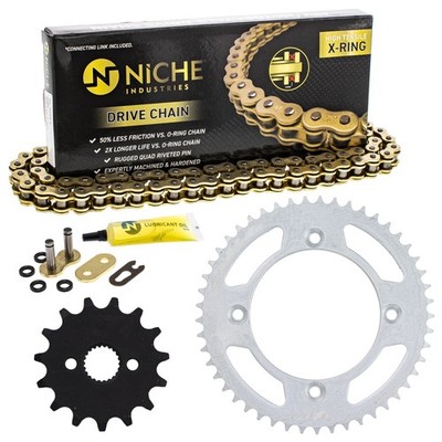 Sprocket Chain Set for Honda CR80R 15/49 Tooth 420 X-Ring Front Rear Combo Kit