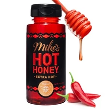 Mike's Hot Honey Extra Hot 10 Ounce Sweet Heat Sauce for Spicy Flavor