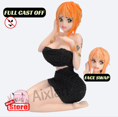 13 cm Nami One Piece 2 Heads CAST OFF Soft Base Anime Girls Actionfigur