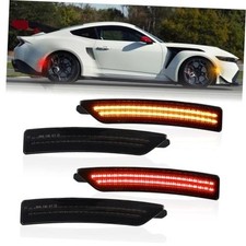 LED Side Marker Lights Front Rear Bumper Parking Signal Lamp Amber Red