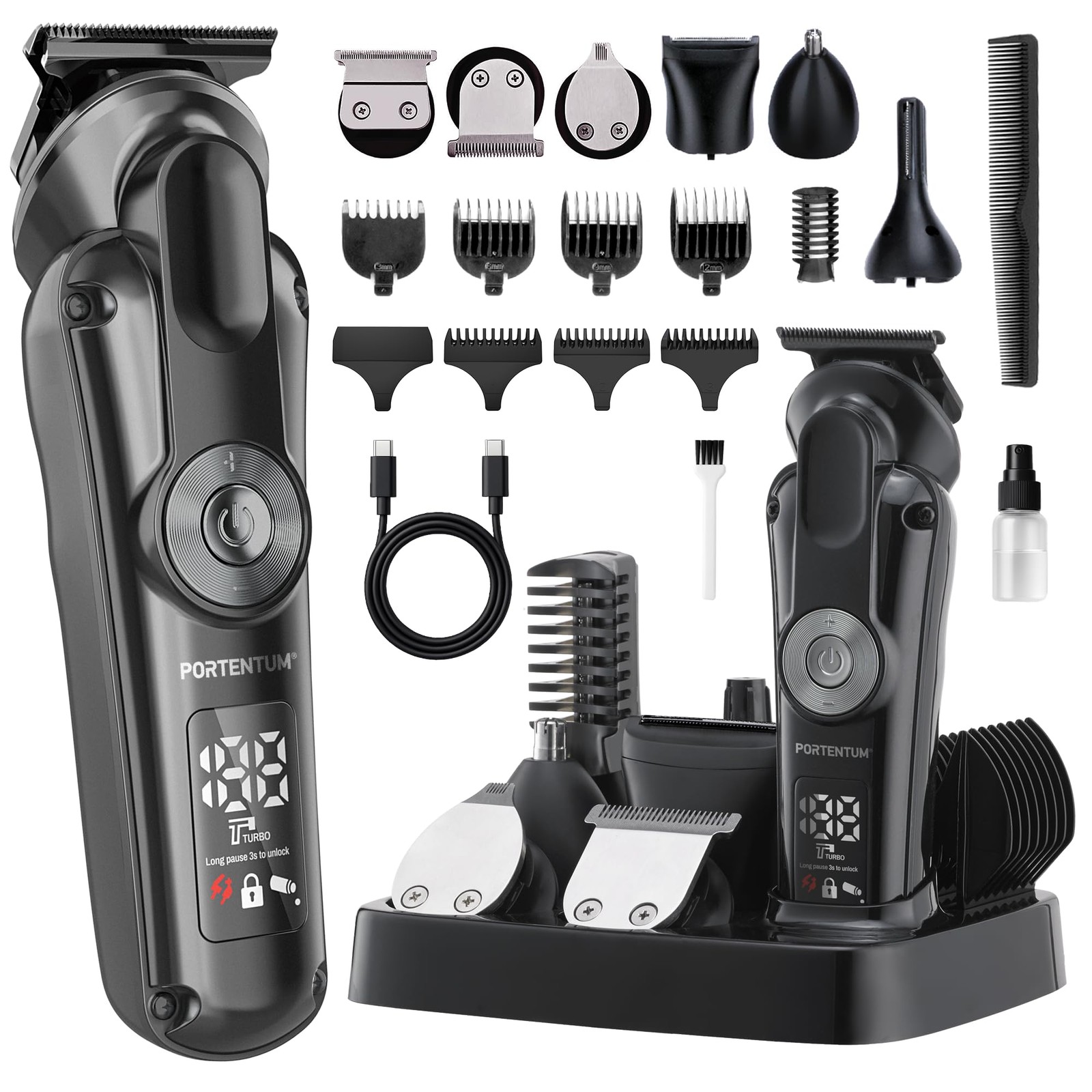 ✅Tagliacapelli Professionale Rasoio elettrico taglia capelli e barba regolabarba