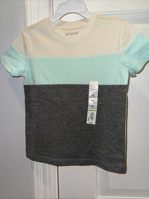 NWT Boys 3T Jumping Beans Gray Multicolor Short Sleeve Tshirt