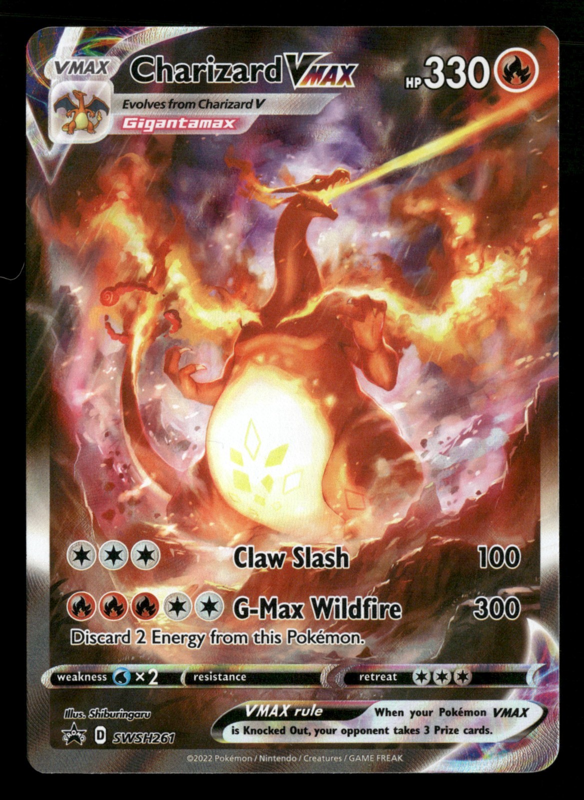 Charizard Vmax - SWSH261 - Black Star Promo - Pokemon Card - NM/M