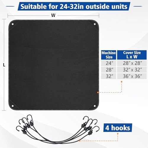 36x36 Waterproof Outdoor Air Conditioner Winter Cover