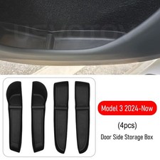 Door Side Storage Box and Trash Can for 2025 2026 Tesla Model 3 Y Juniper Model