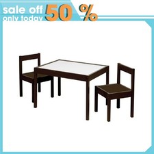 Your Zone Child 3-Piece Table and Chairs Set, in Espresso Age Group 1 to 5 Years