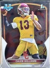 #1 Pick Caleb Williams 2022 Bowman U 1st Bowman USC Trojans QB Rookie Card