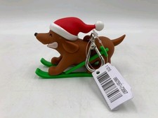 Bath Body Works Skiing Dog Hand Santizer Pocketbac Holder Keychain