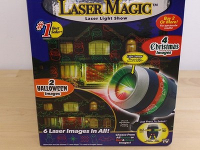 Star Shower Laser Magic Light Show Projector 6 Images - 4 Christmas 2 Halloween