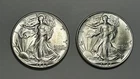 1942 BU AND 1947 BU WALKING LIBERTY HALF DOLLAR