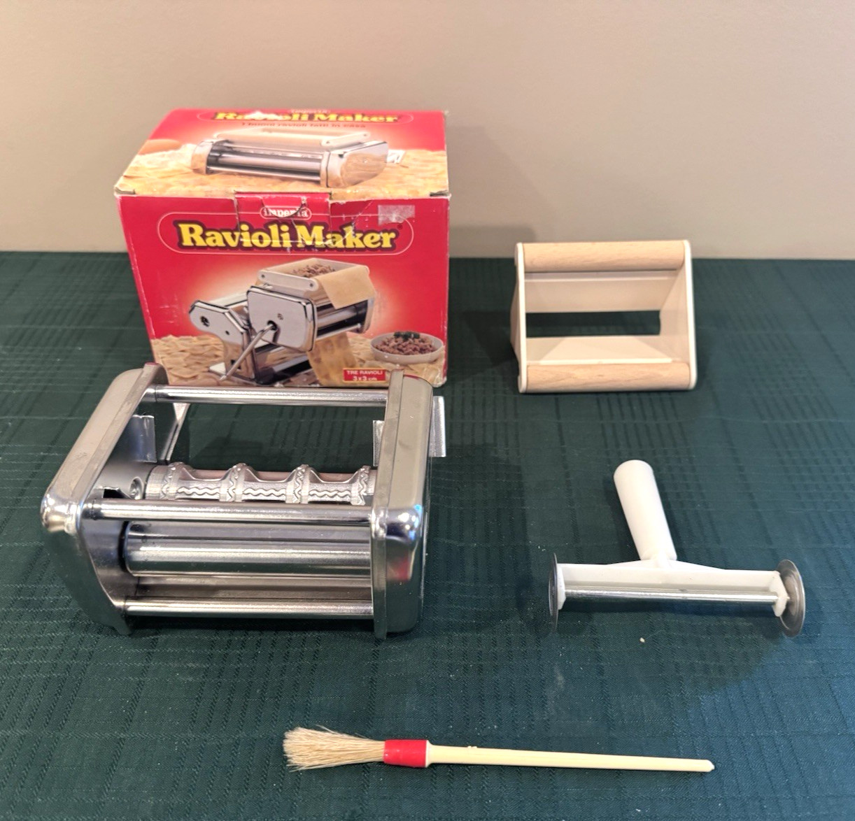 Imperia Ravioli Pasta Maker Machine. Made in Italy Stainless