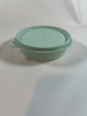Tupperware 1286-15 Little Wonder Snack Clear Storage Container With Blue Lid