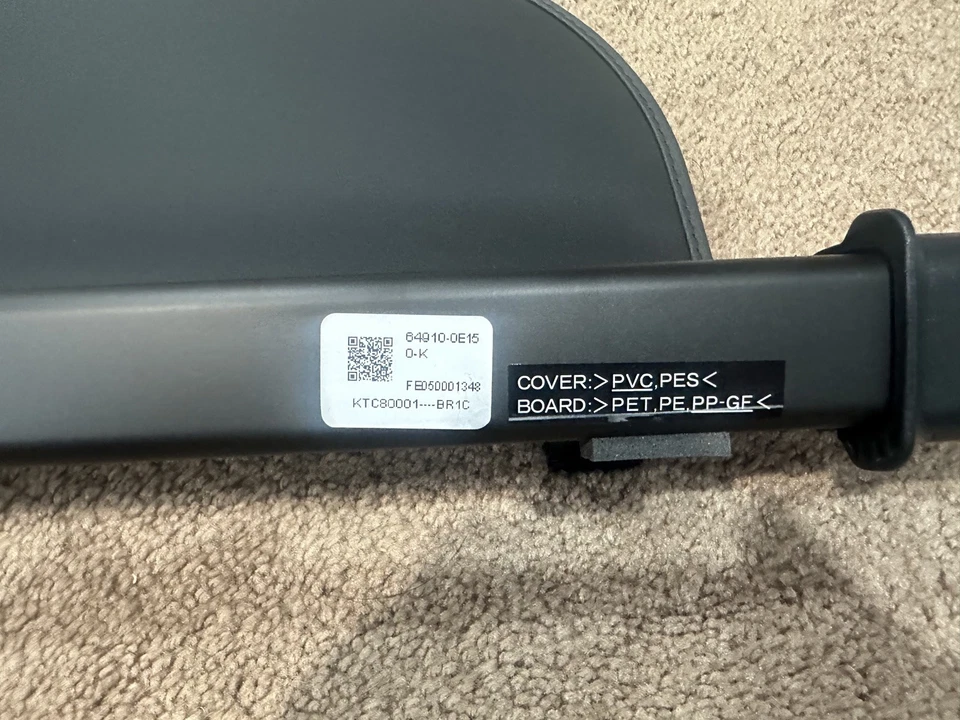 23-25 Genuine LEXUS RX OEM REAR RETRACTABLE TRUNK CARGO TONNEAU COVER Shade - Image 2 of 3