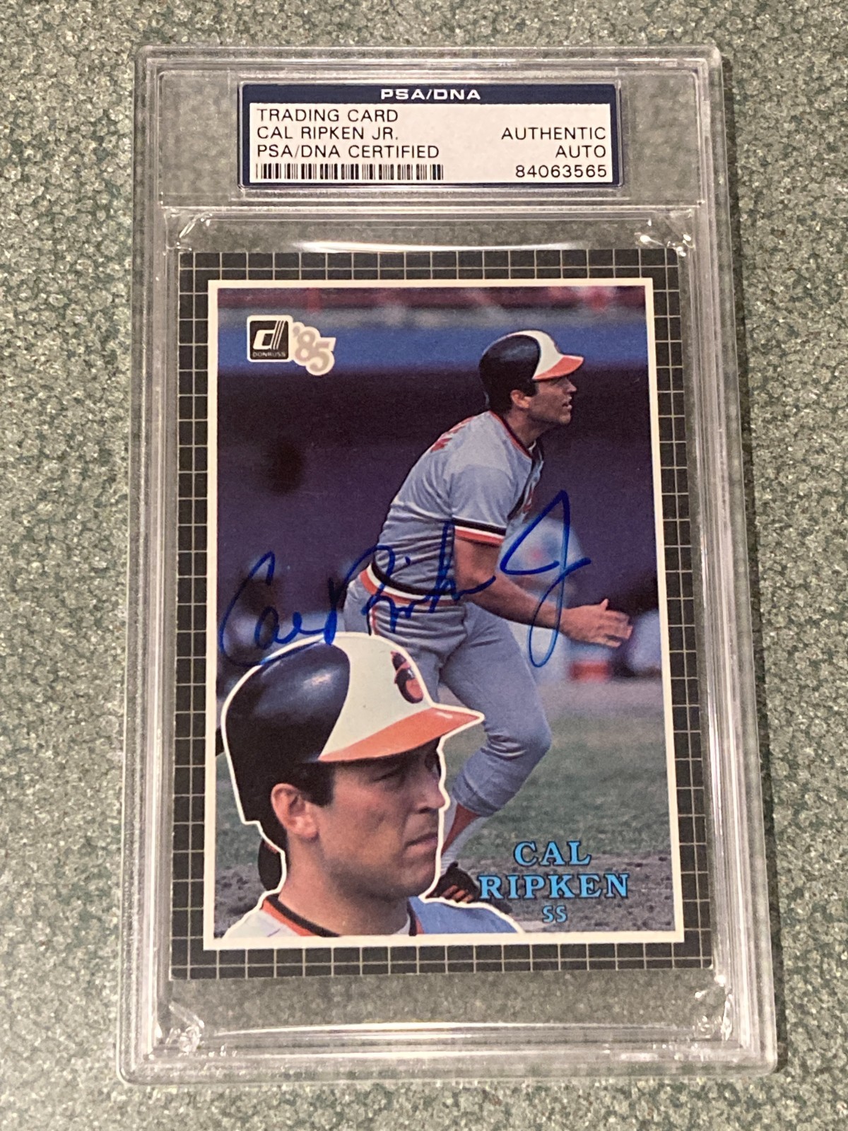Cal Ripken Jr. 1985 Donruss Action All-Stars PSA/DNA Autograph Card Auto #7