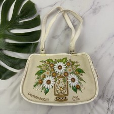 Enid Collins Of Texas Vintage 60s Embellished Purse Bag Lantern Bright Floral