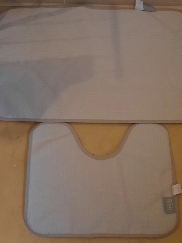 Grüne Badematte Set Mit Muster  - Bild 2 von 2