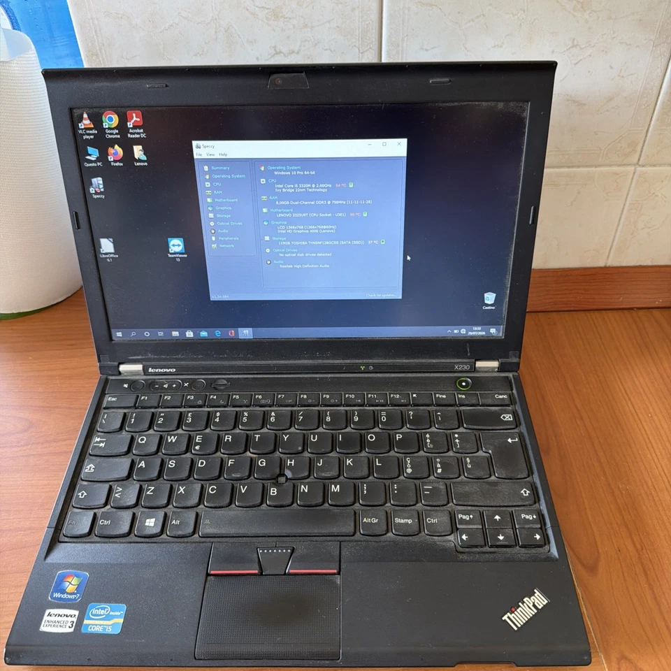 Lenovo ThinkPad X230 · i5-3320M · 8GB · 120GB, foto 1 di 5