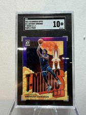 2021 Donruss Optic T-Minus 3 2 1 - ANTHONY EDWARDS - Purple Prizm - SGC 10