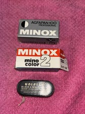 3 Rolls Minox Film. Plus-X B W 100, Agfapan ASA 100  Mino Color 2 ASA 80.