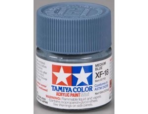 Tamiya 81718 XF-18 Medium Blue (Matt)  10ml Jar