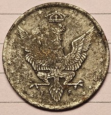 Poland 20 Fenigow 1918 FF Iron Coin Y#7 German Occupation