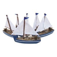 Segelboote Aus Holz 10 Cm Sea-Club