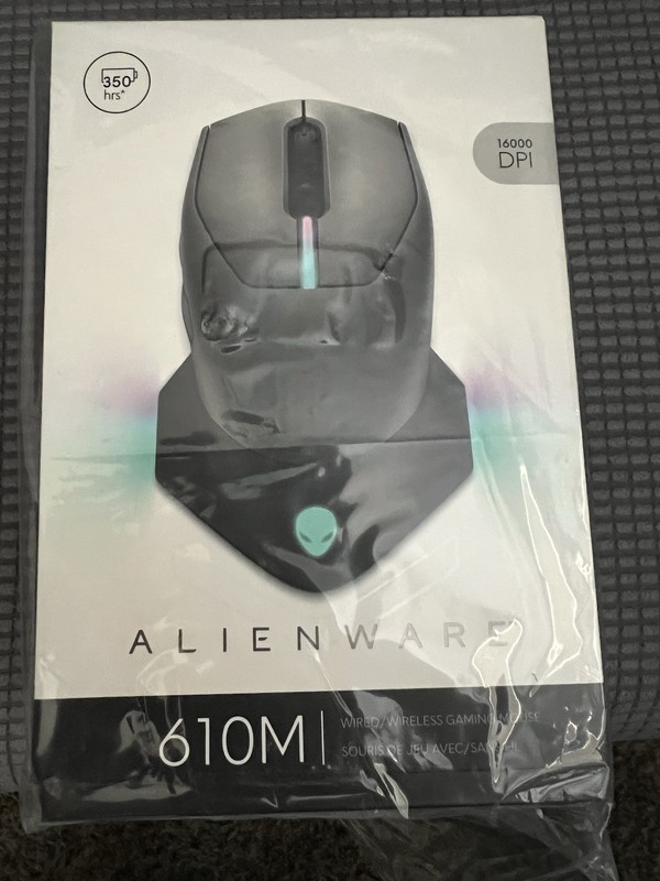 Alienware AW610M Wired/Wireless Optical Gaming Mouse 16000 DPI 7-Button Dark