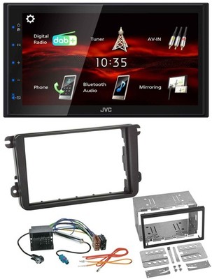 JVC USB Bluetooth MP3 DAB 2DIN Car Stereo for VW Amarok from 10 Beetle from 11 EOS from