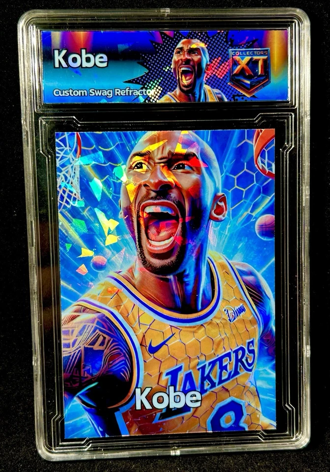 Kobe 2025 Anime Deporte Manga Swag Dibujos Animados Oro Piel de Serpiente Losa Prizm-Lakers RARO Foto 2 de 3