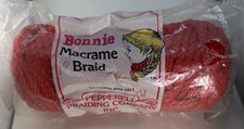 Bonnie Macrame Braid Red 6mm 50 Yards Manufactured from 100 Polypropylene