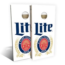 Miller Lite Cornhole Boards Poplar Wood UV Pr...