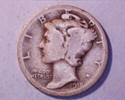 1918-S  Mercury Head Silver Dime  **129-6A