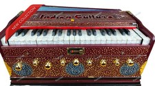 Handpainted Indian Cultura 9 Stoppper 42 Keys Multi Bellow Standard Harmonium