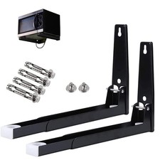 2X Heavy Duty Microwave Bracket Wall Mounted Rack Adjustable Stretch Oven Shelf