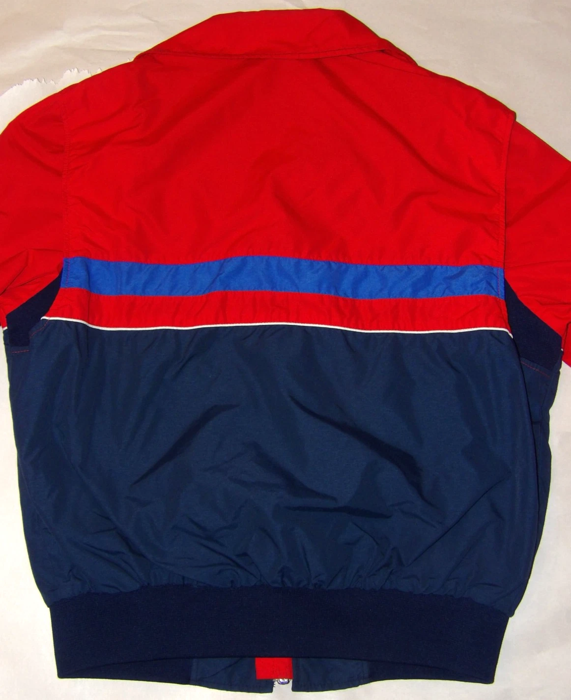 VINTAGE 1985 "McLAREN NORTH AMERICA" EMBROIDERED JACKET! CB SPORTS! RED & NAVY S image 12