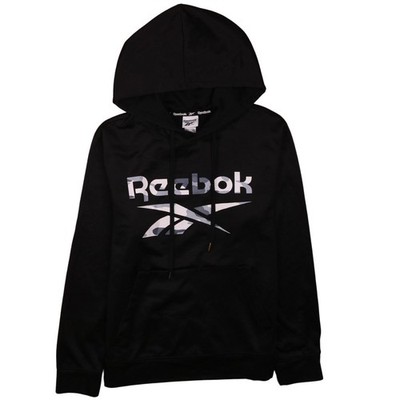 Reebok Herren Pullover Hoodie schwarz M Logo Sportswear