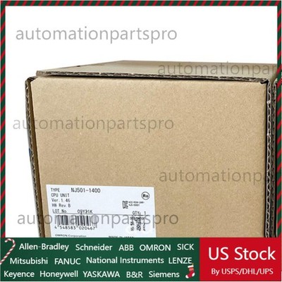 New Omron NJ501-1400 Sysmac NJ5 CPU NJ501 1400 NJ5011400 CPU UNIT US STOCK