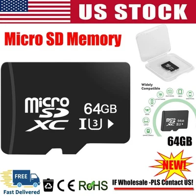 CHARGEYOURLIFE ✅High Speed Micro SD Card Ultra Memory Card 64GB -Support Wholesale lot Fast NEW