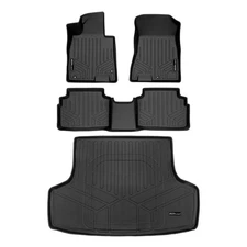 SMARTLINER SA0491/B0491/D0745 Front/Rear BLACK Floor Liners for Hyundai Sonata