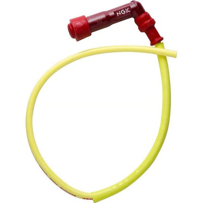 NGK Zündkerzenstecker XY11 Silikonkabel Gelb 102° Funkentstört 500mm