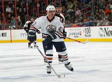 Marc Andre Bergeron Edmonton Oilers skates at the game v the- Ice Hockey Photo