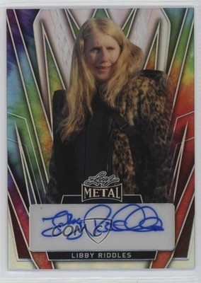 2024 Leaf Metal Women of Sport Tie-Dye Prismatic 1/2 Libby Riddles Auto 9cf