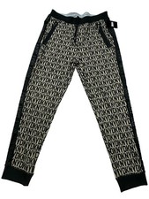 Image of DKNY Logo Spellout Jogging Bottoms Trousers Sweat Pants Black Brown BNWT Medium